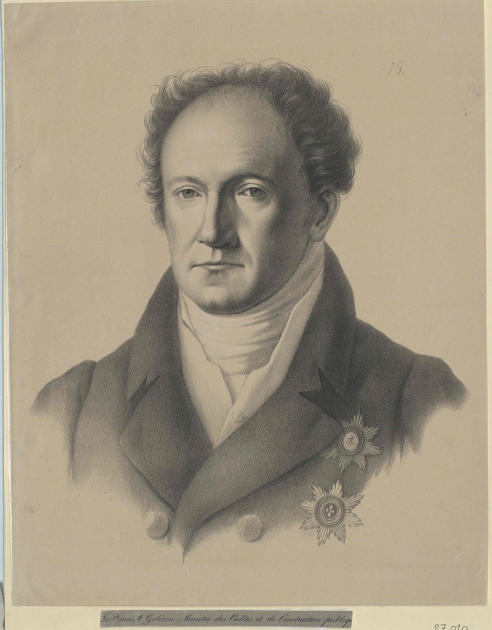 Alexander Nikolayevich Galitzin autorstwa Artist Unknown