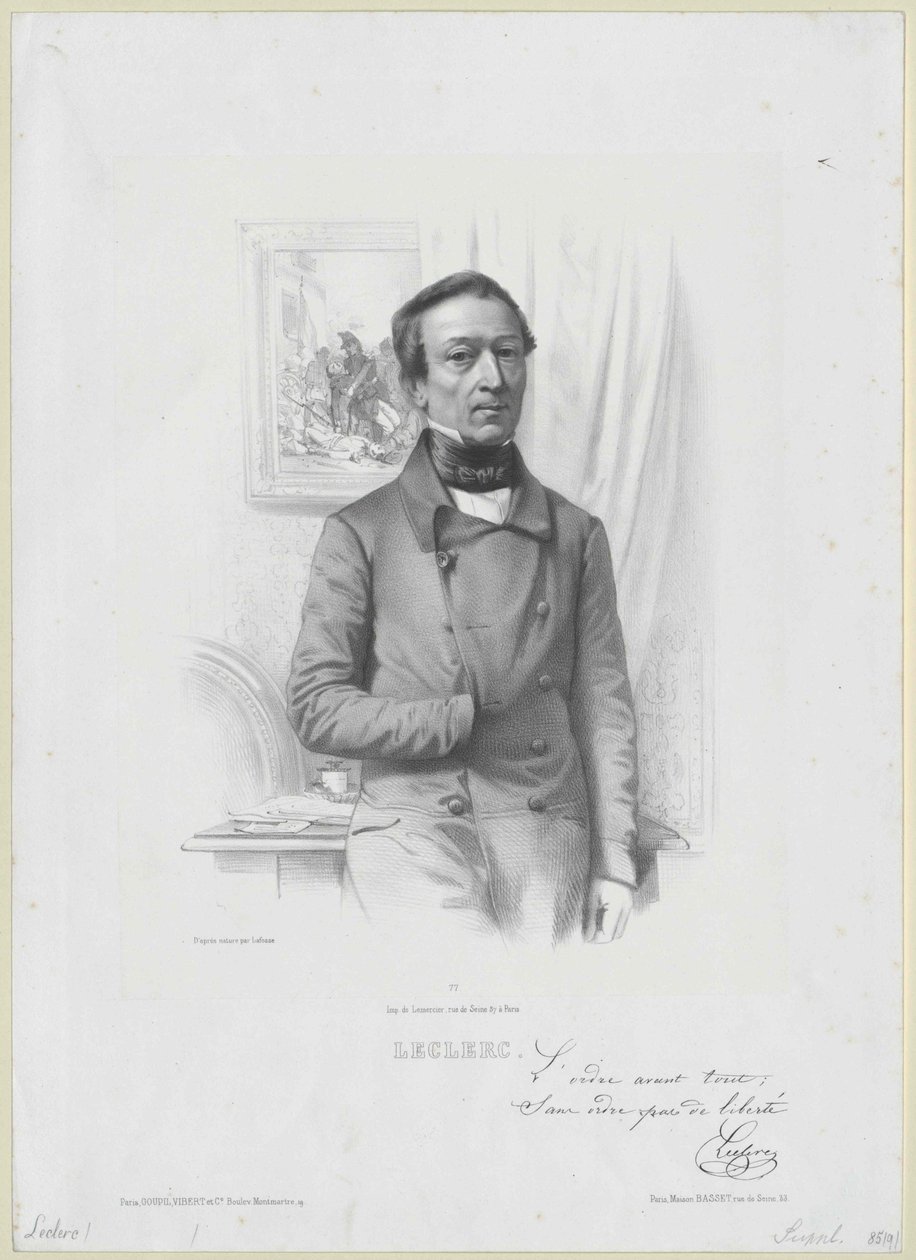 Alexandre Maximin Leclerc autorstwa Artist Unknown