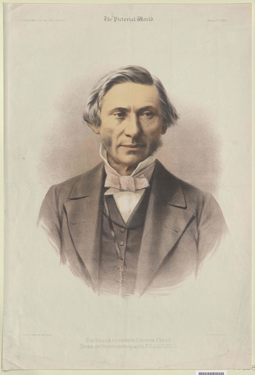 Algernon George Percy Northumberland (druk) autorstwa Artist Unknown