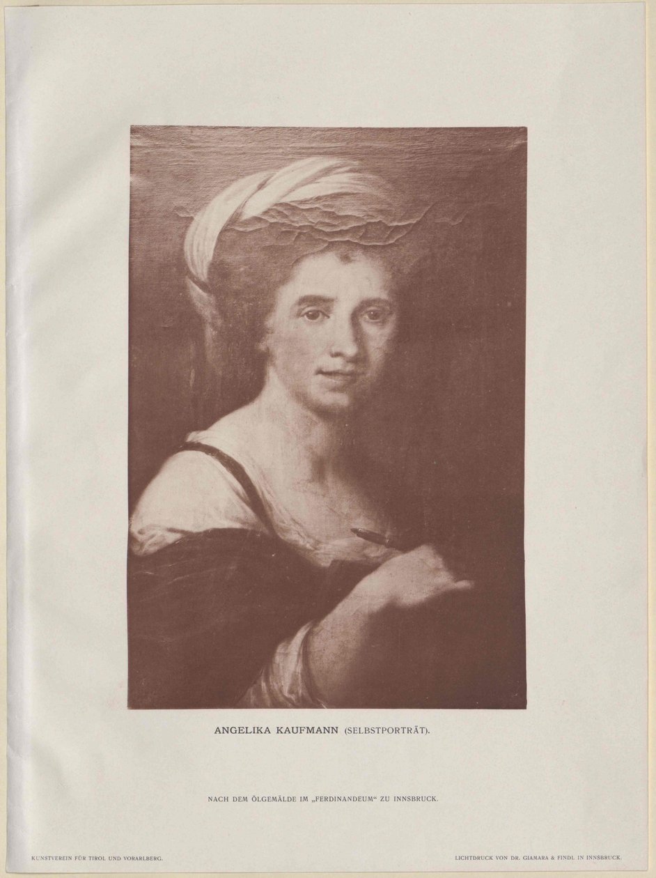 Angelika Kauffmann (druk) autorstwa Artist Unknown