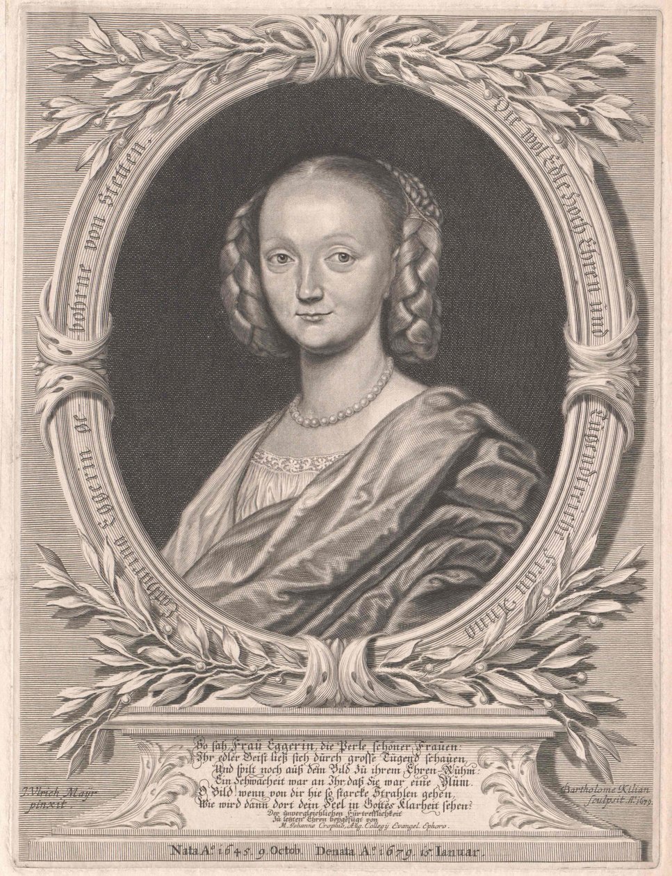 Anna Elisabeth von Stetten (druk) autorstwa Artist Unknown