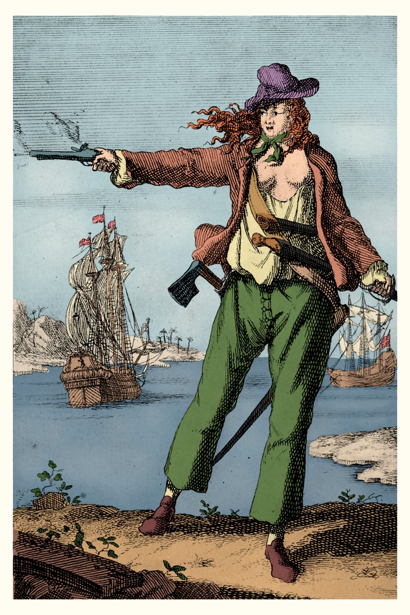 Anne Bonney (druk) autorstwa Artist Unknown