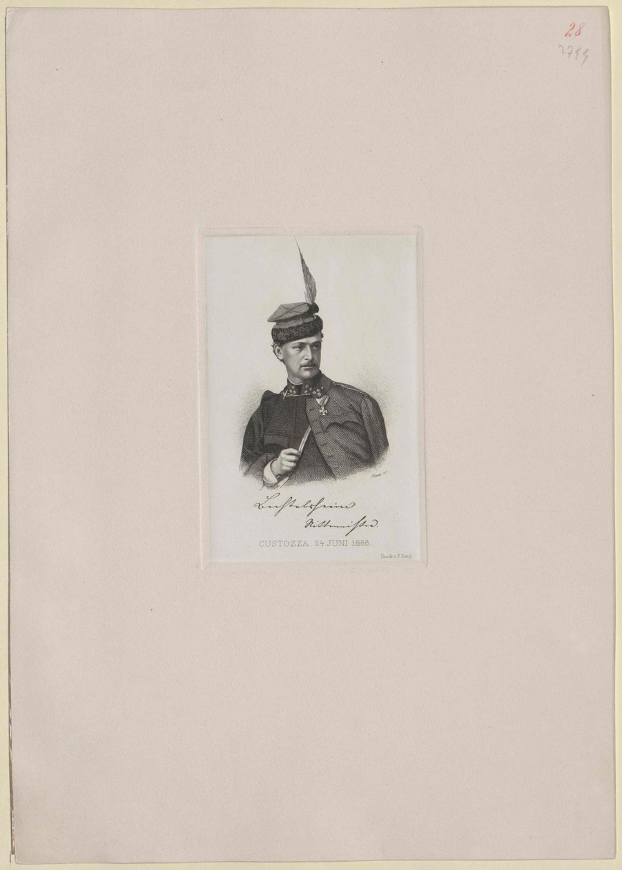 Anton baron Bechtolsheim-Mauchenheim (druk) autorstwa Artist Unknown