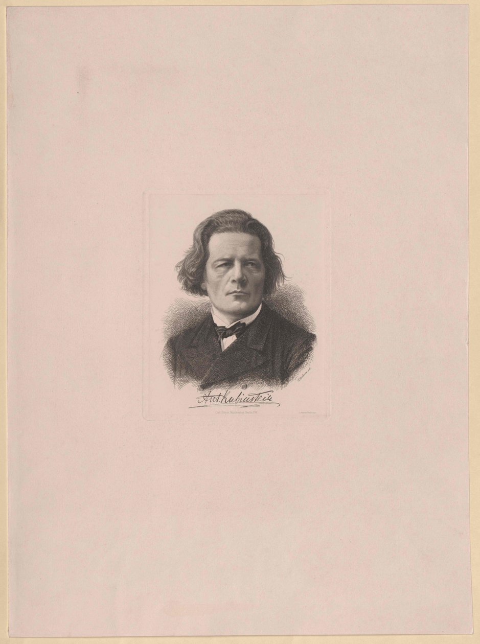 Anton Rubinstein (druk) autorstwa Artist Unknown