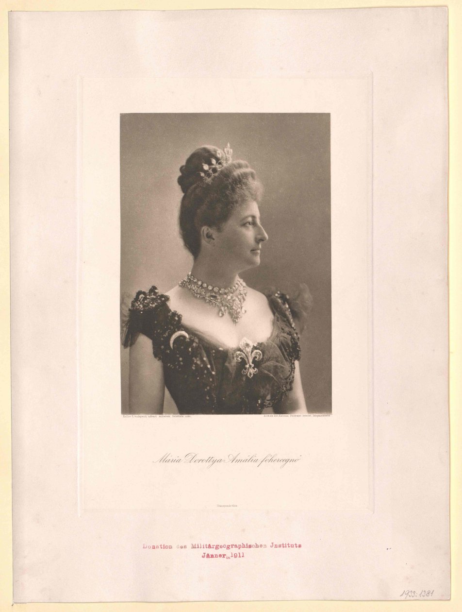 Arcyksiężna Austrii Maria Dorothea (druk) autorstwa Artist Unknown