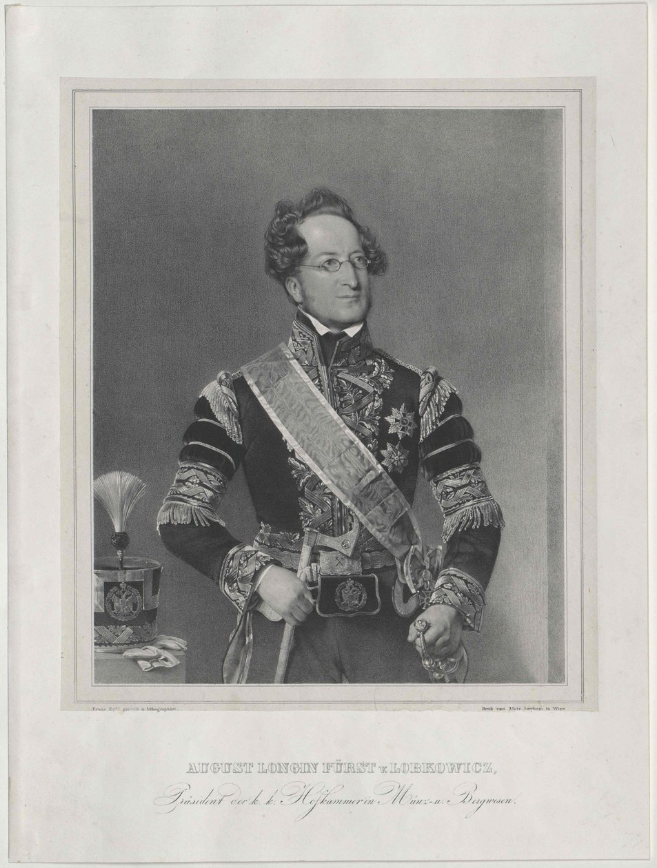 August hrabia Lobkowitz autorstwa Artist Unknown