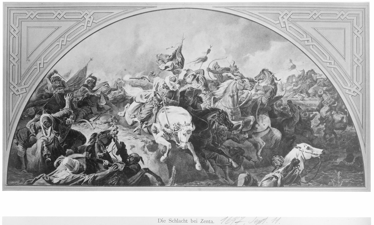 Bitwa pod Zentą 1697 autorstwa Artist Unknown