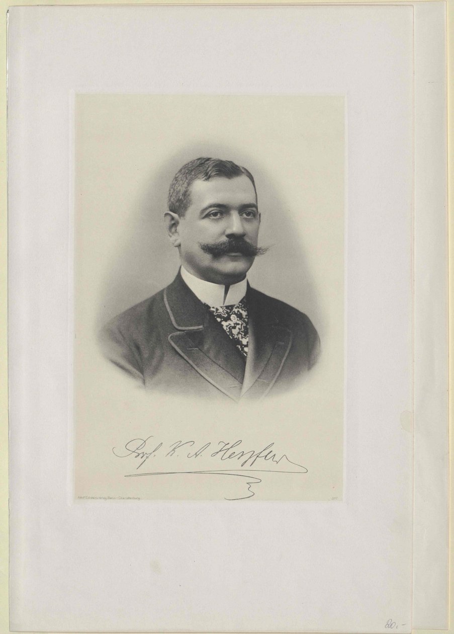Charles August Herzfeld (druk) autorstwa Artist Unknown
