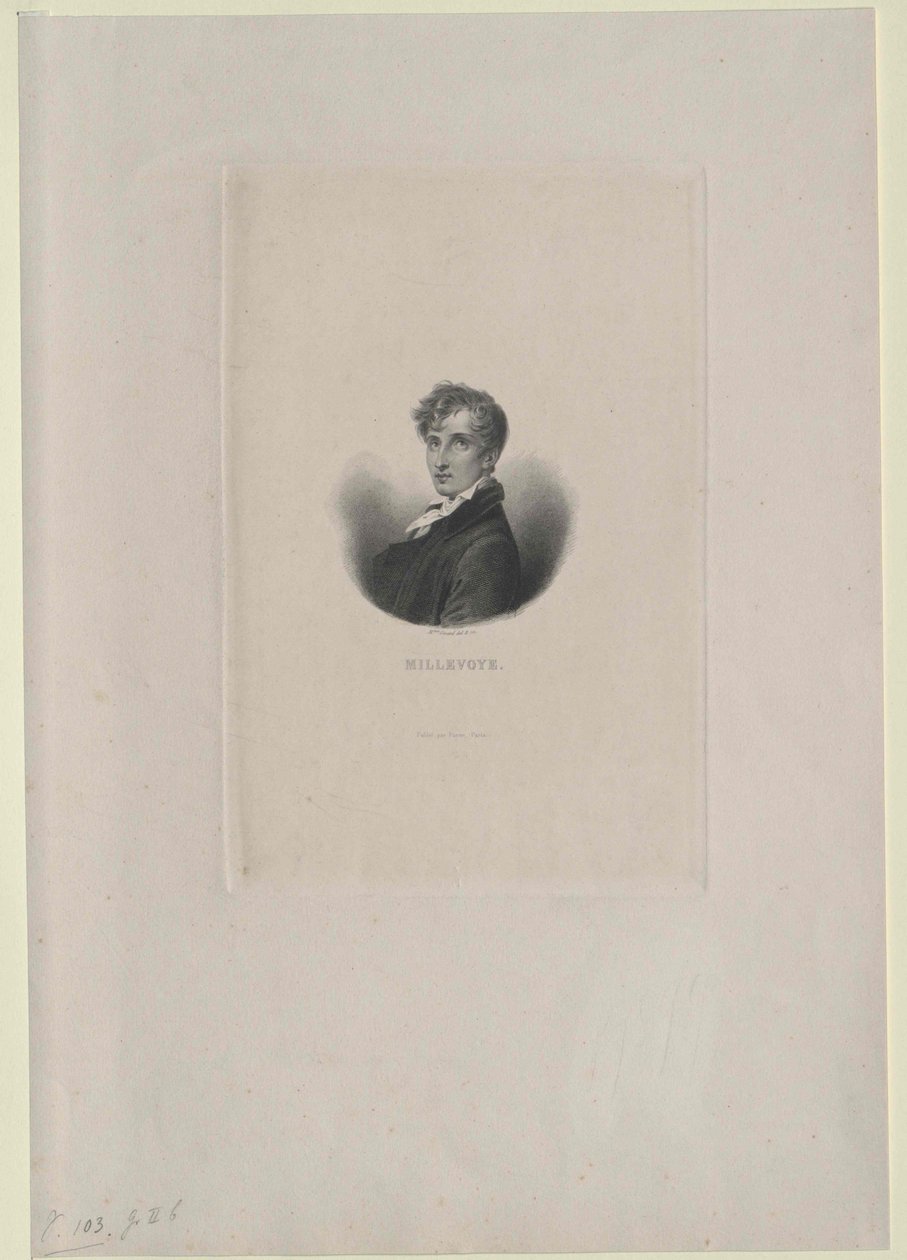Charles Hubert Millevoye (druk) autorstwa Artist Unknown