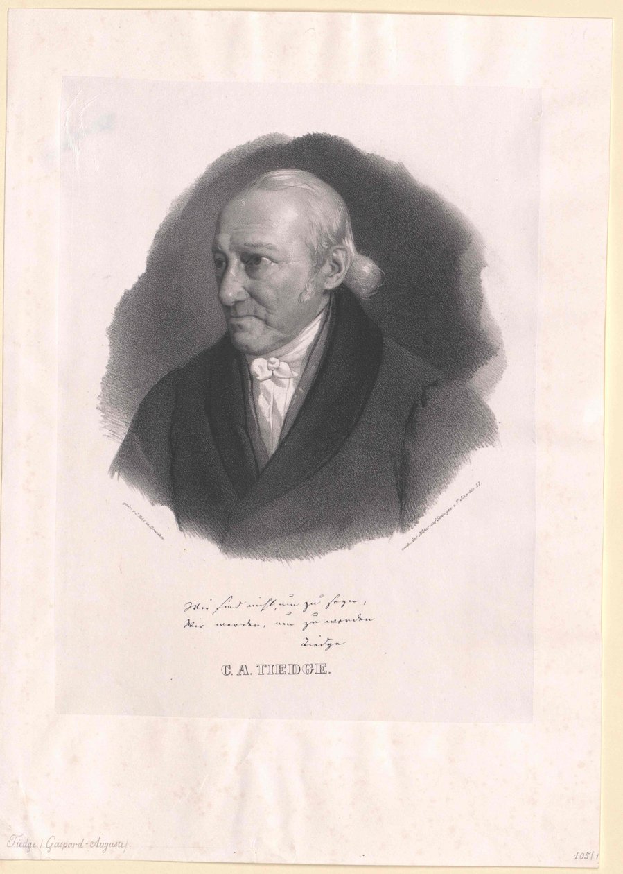 Christoph August Tiedge (druk) autorstwa Artist Unknown