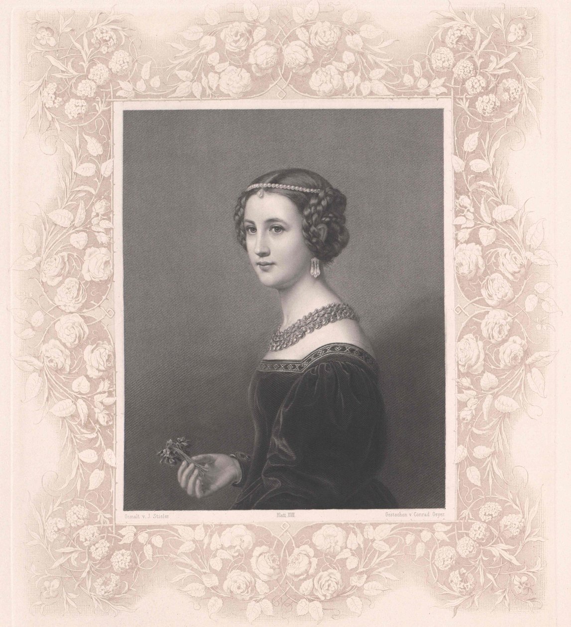 Cornelia Vetterlein (druk) autorstwa Artist Unknown