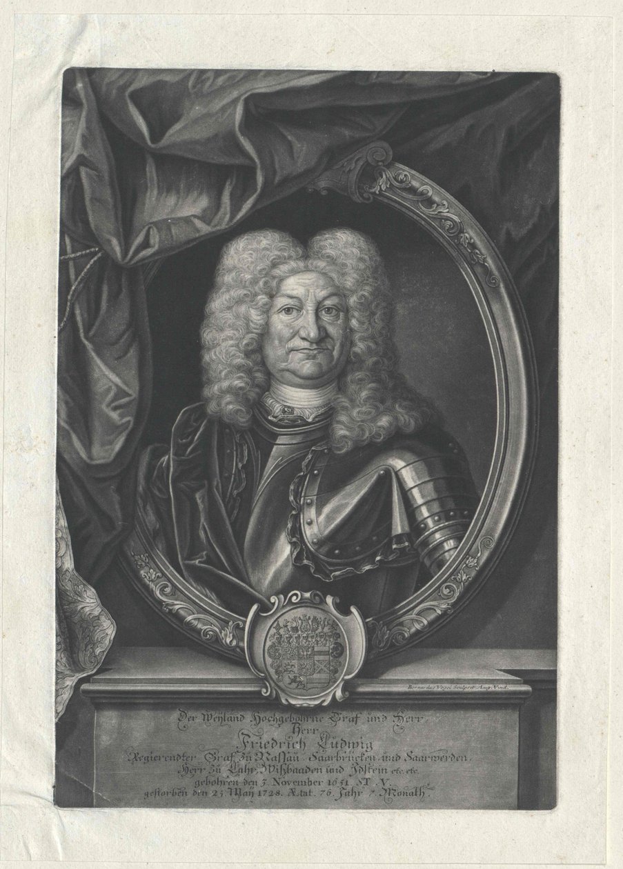Hrabia Nassau-Saarbruecken Friedrich Ludwig autorstwa Artist Unknown