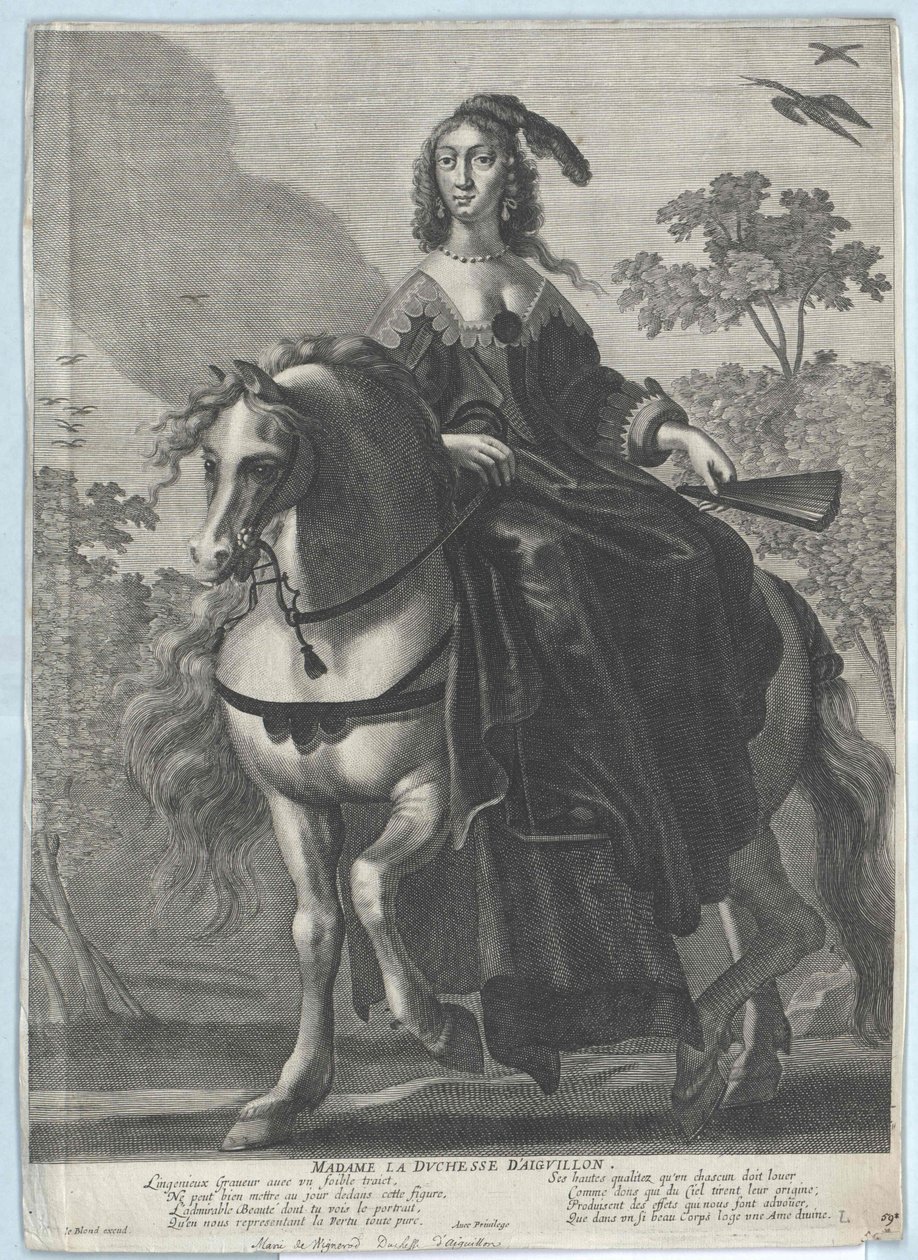 Księżna Aiguillon Vignerot du Plessis autorstwa Artist Unknown