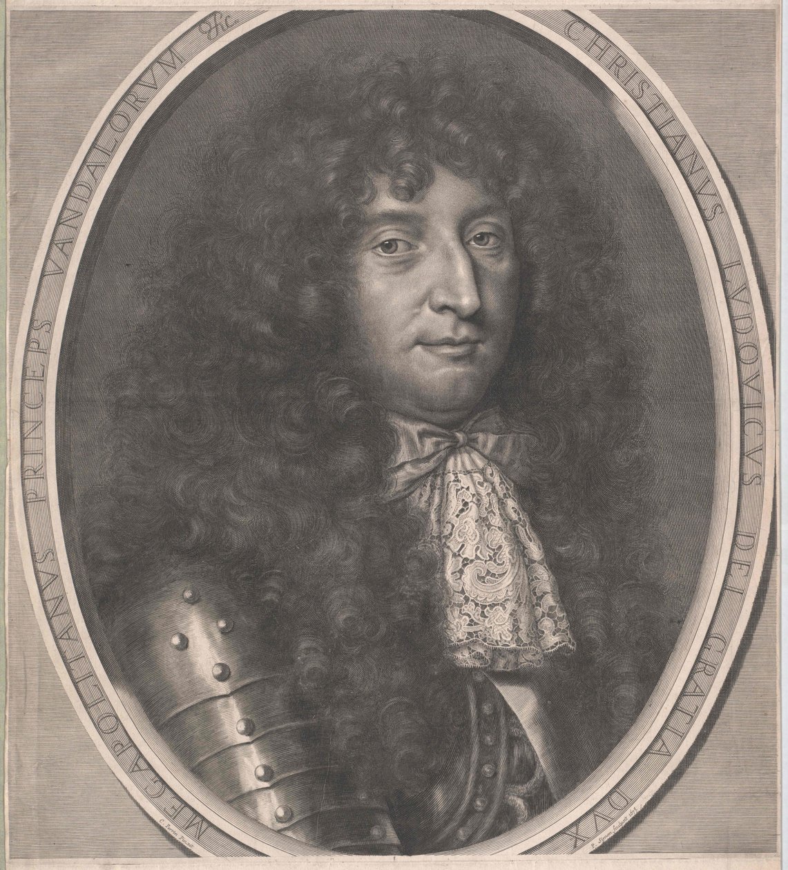 Książę Meklemburgii-Schwerin Chrystian Ludwik I (druk) autorstwa Artist Unknown