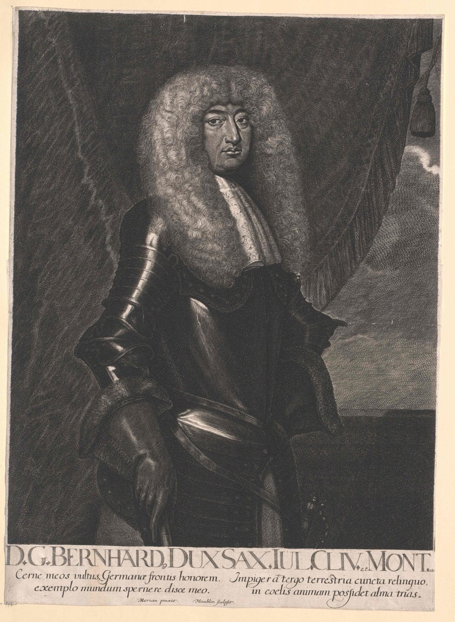 Książę Saksonii-Jeny Bernard autorstwa Artist Unknown