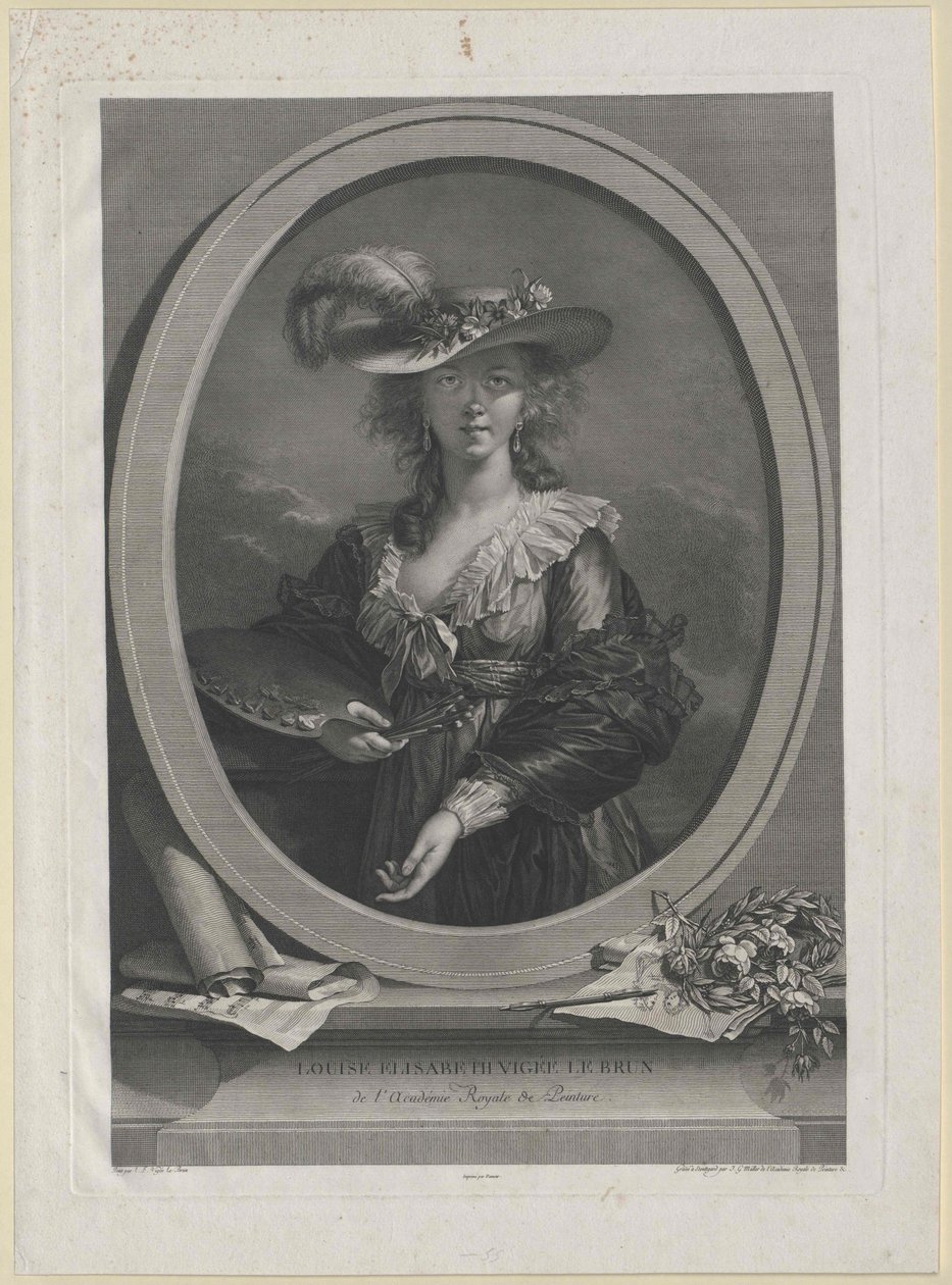 Elisabeth Vigee-Lebrun autorstwa Artist Unknown