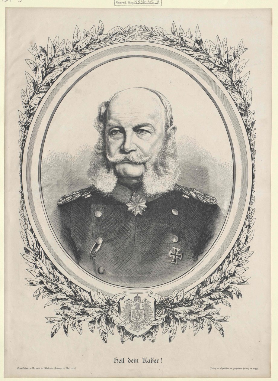 Cesarz Wilhelm I autorstwa Artist Unknown