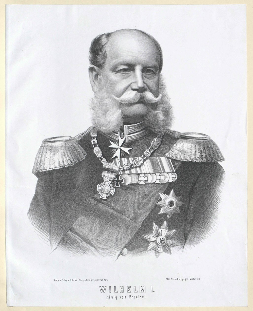 Cesarz Wilhelm I autorstwa Artist Unknown