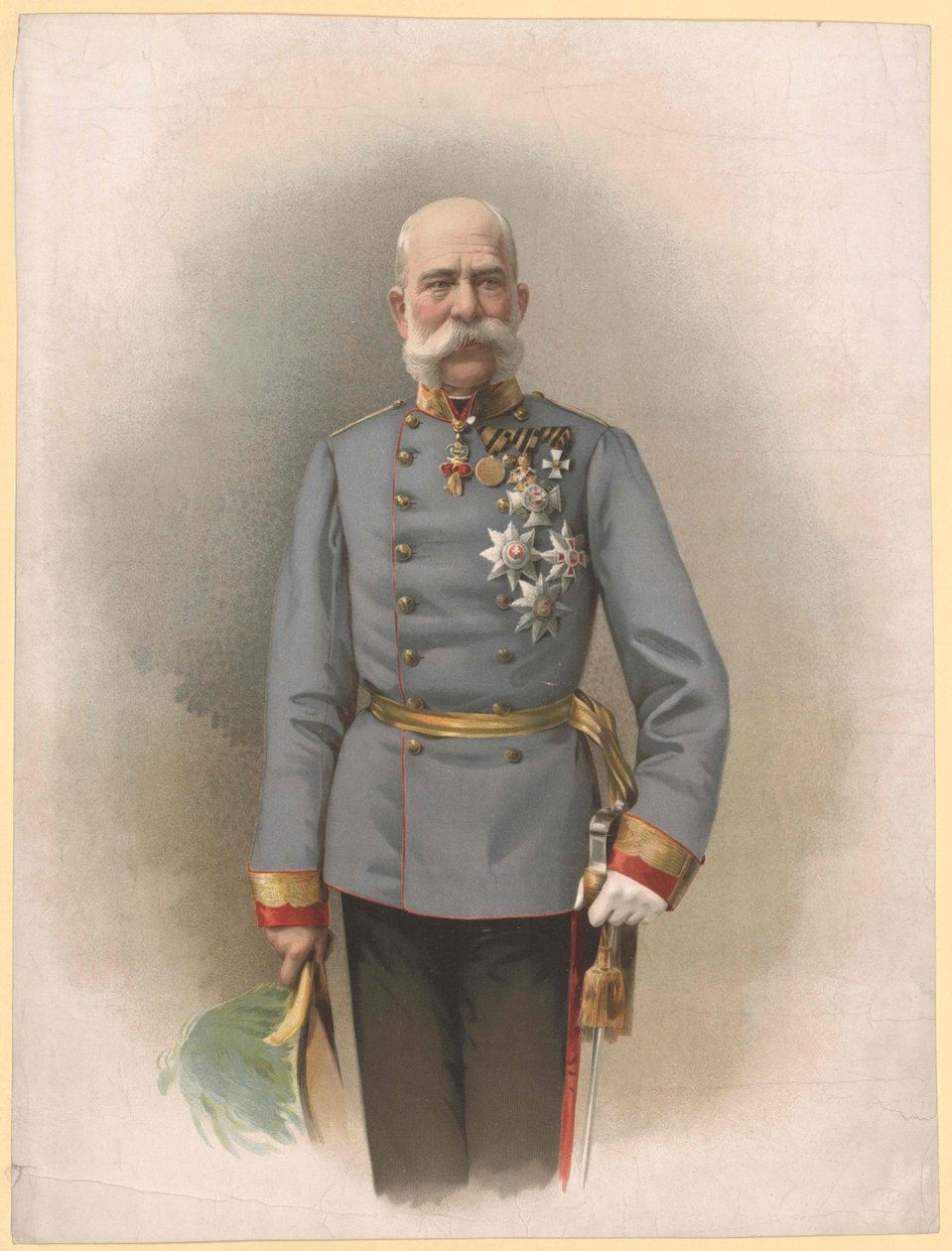 Cesarz Austrii Franciszek Józef I autorstwa Artist Unknown
