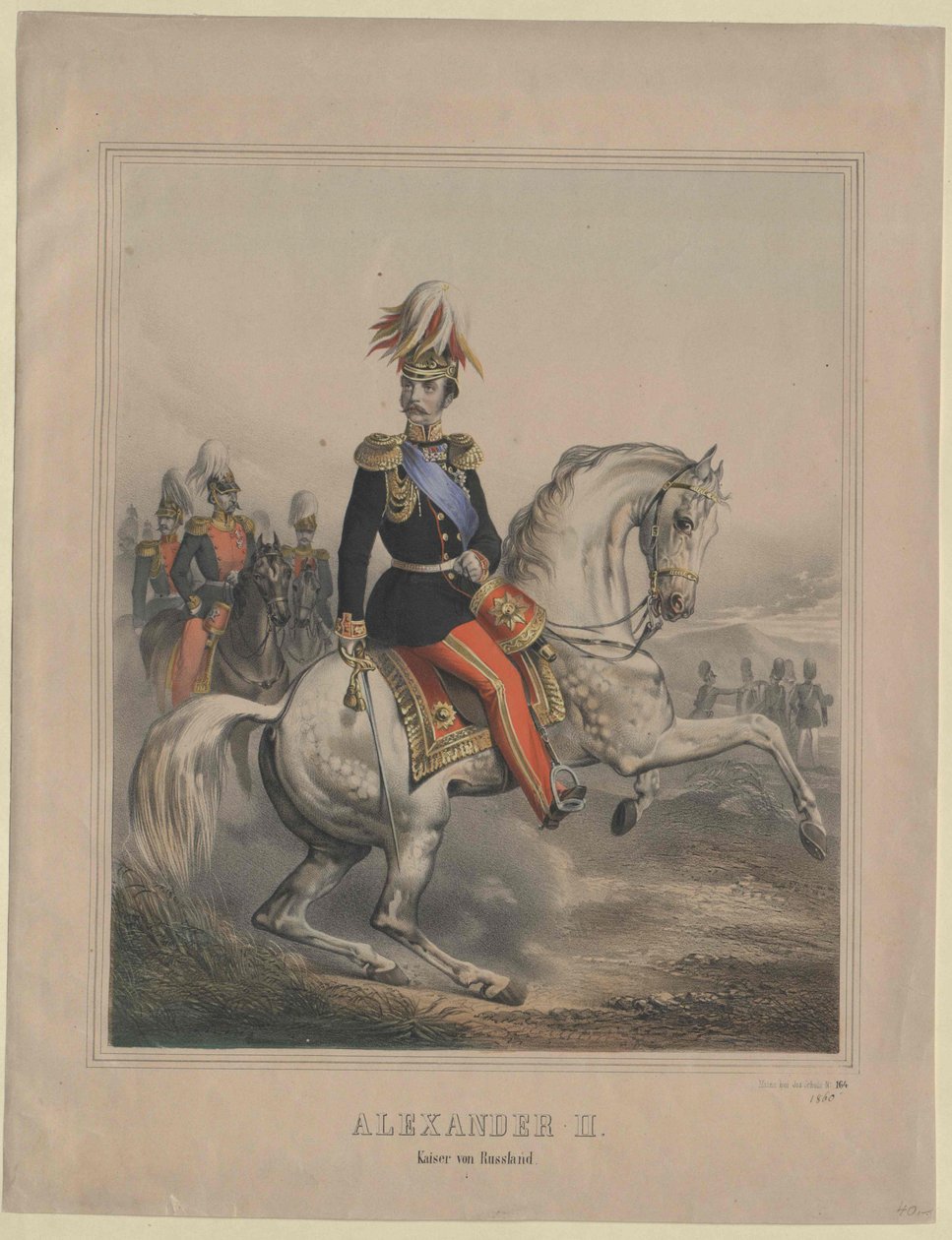 Cesarz Rosji Aleksander II autorstwa Artist Unknown