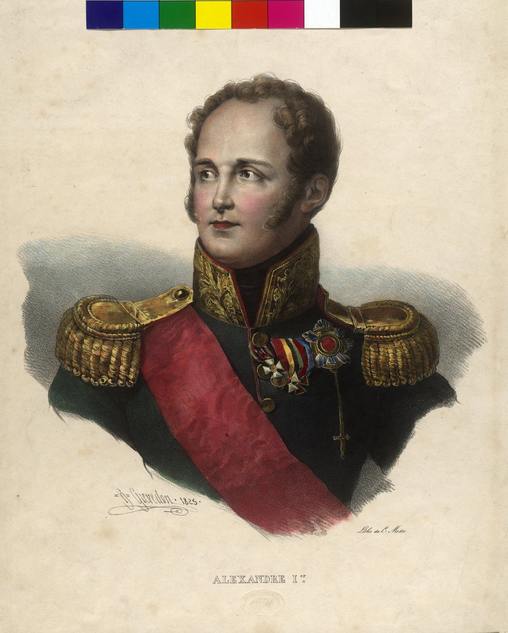 Cesarz Rosji Aleksander I autorstwa Artist Unknown