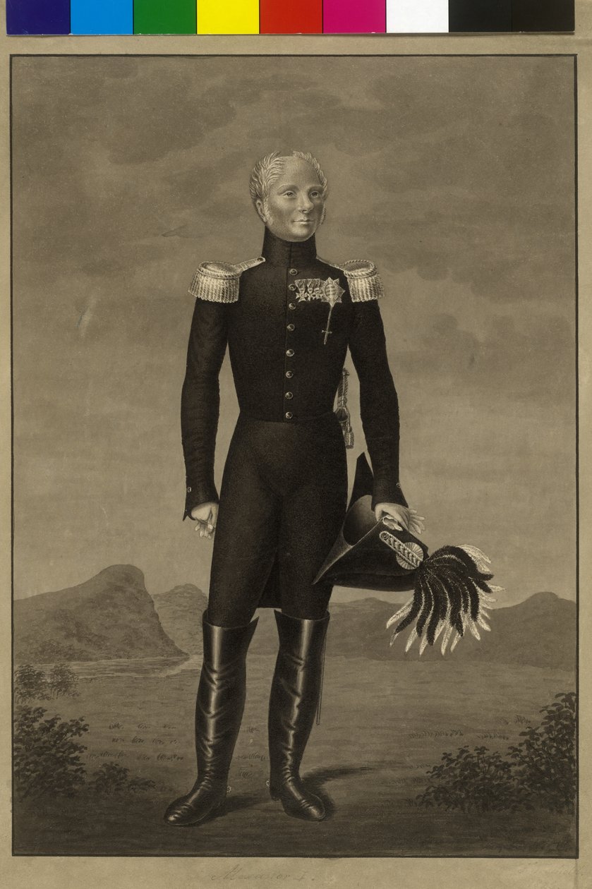 Cesarz Rosji Aleksander I autorstwa Artist Unknown