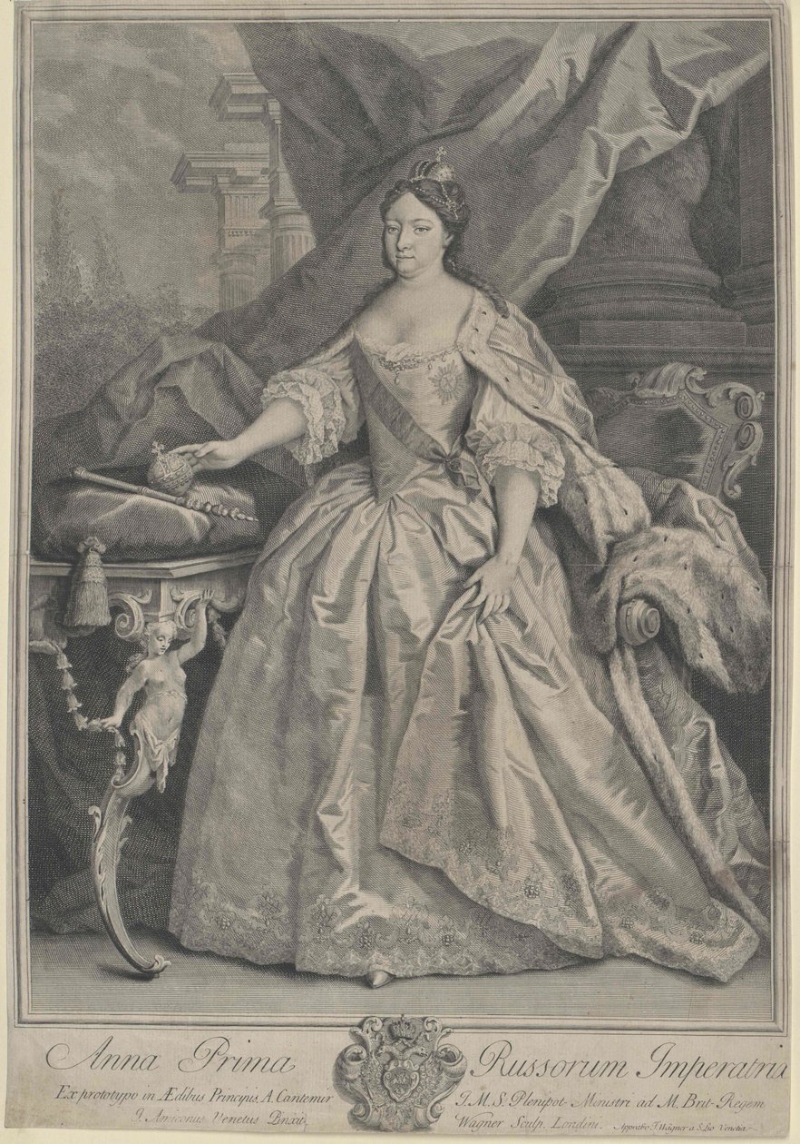 Cesarzowa Rosji Anna Ioannovna autorstwa Artist Unknown