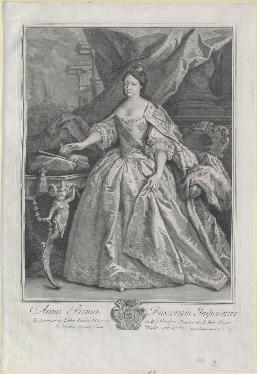 Cesarzowa Rosji Anna Ioannovna autorstwa Artist Unknown
