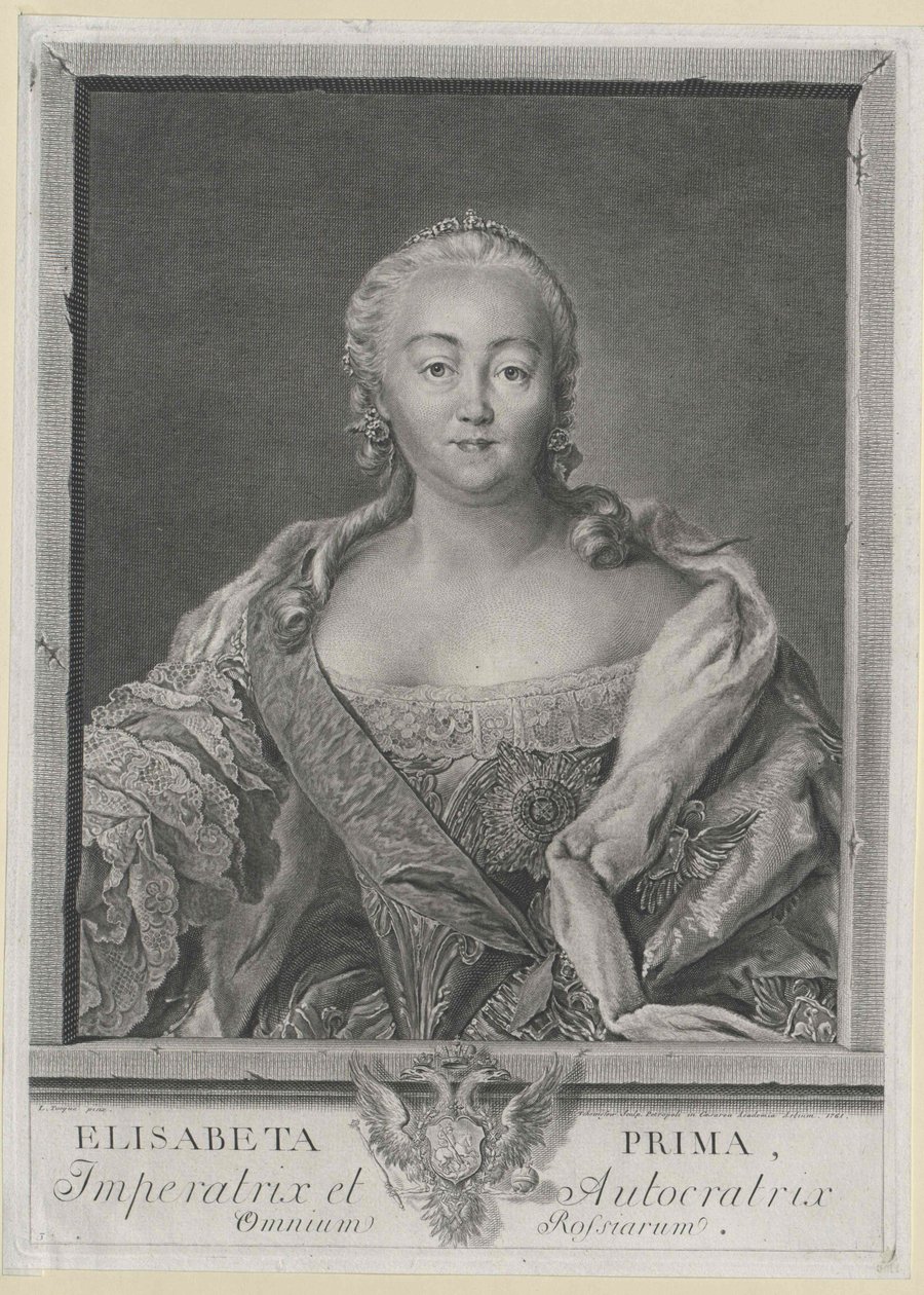 Cesarzowa Rosji Elżbieta autorstwa Artist Unknown