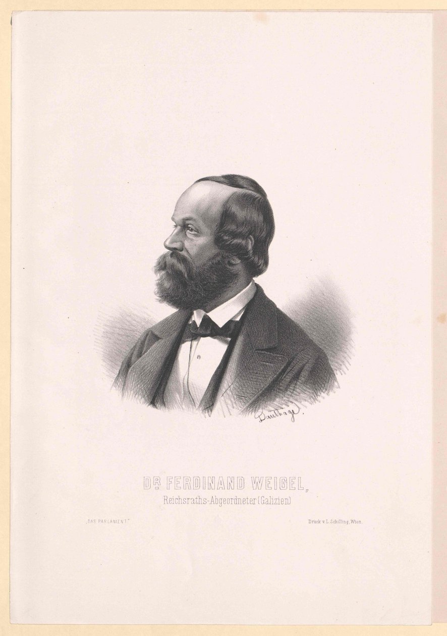 Ferdinand Weigel (druk) autorstwa Artist Unknown