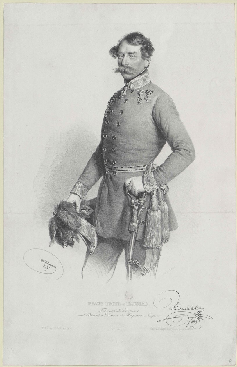 Franz knight Hauslab autorstwa Artist Unknown