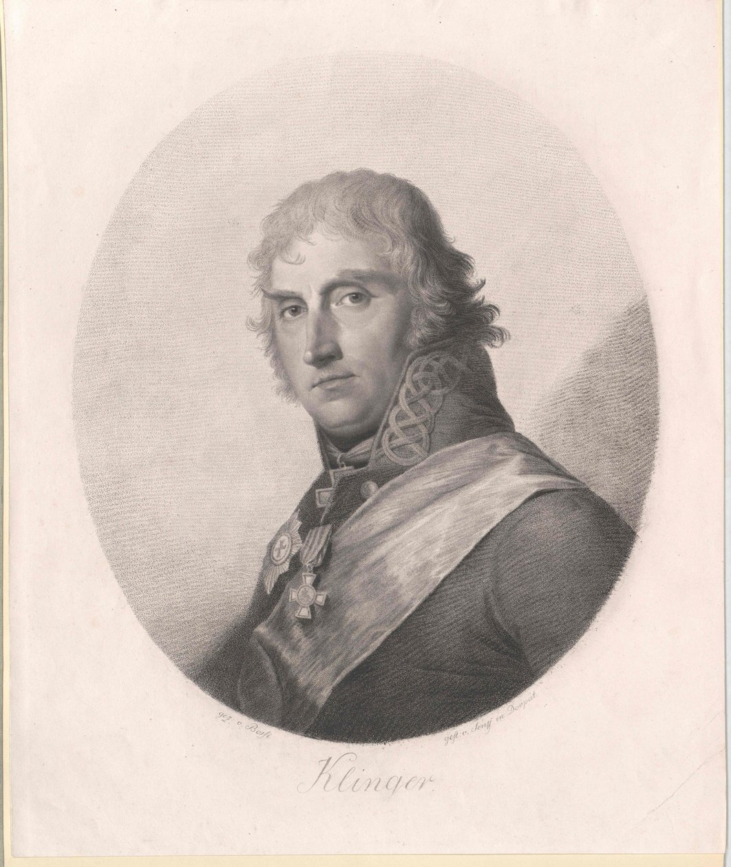 Fryderyk Maksymilian von Klinger (druk) autorstwa Artist Unknown