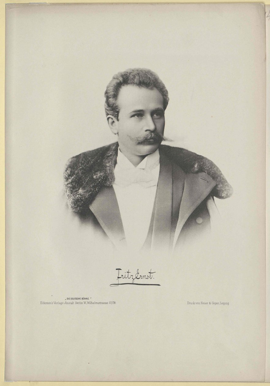 Pan Fritz Ernst autorstwa Artist Unknown