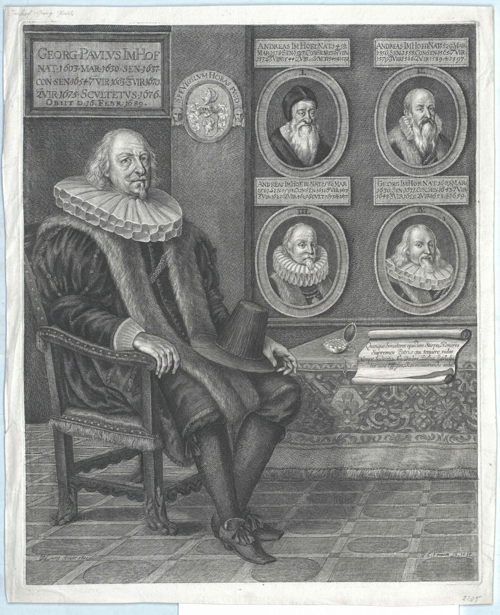 George Paul Imhof autorstwa Artist Unknown