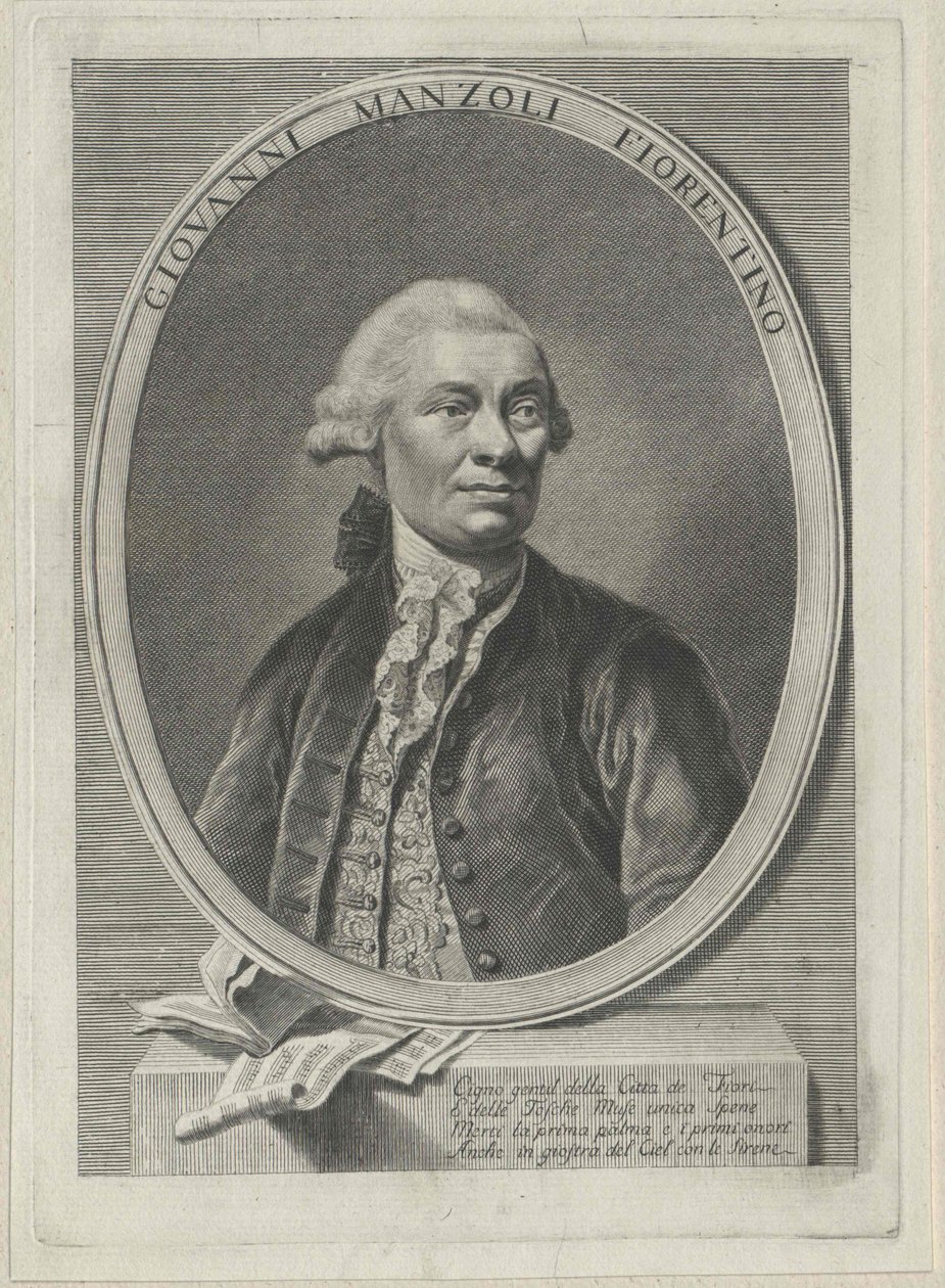 Giovanni Manzuoli (druk) autorstwa Artist Unknown