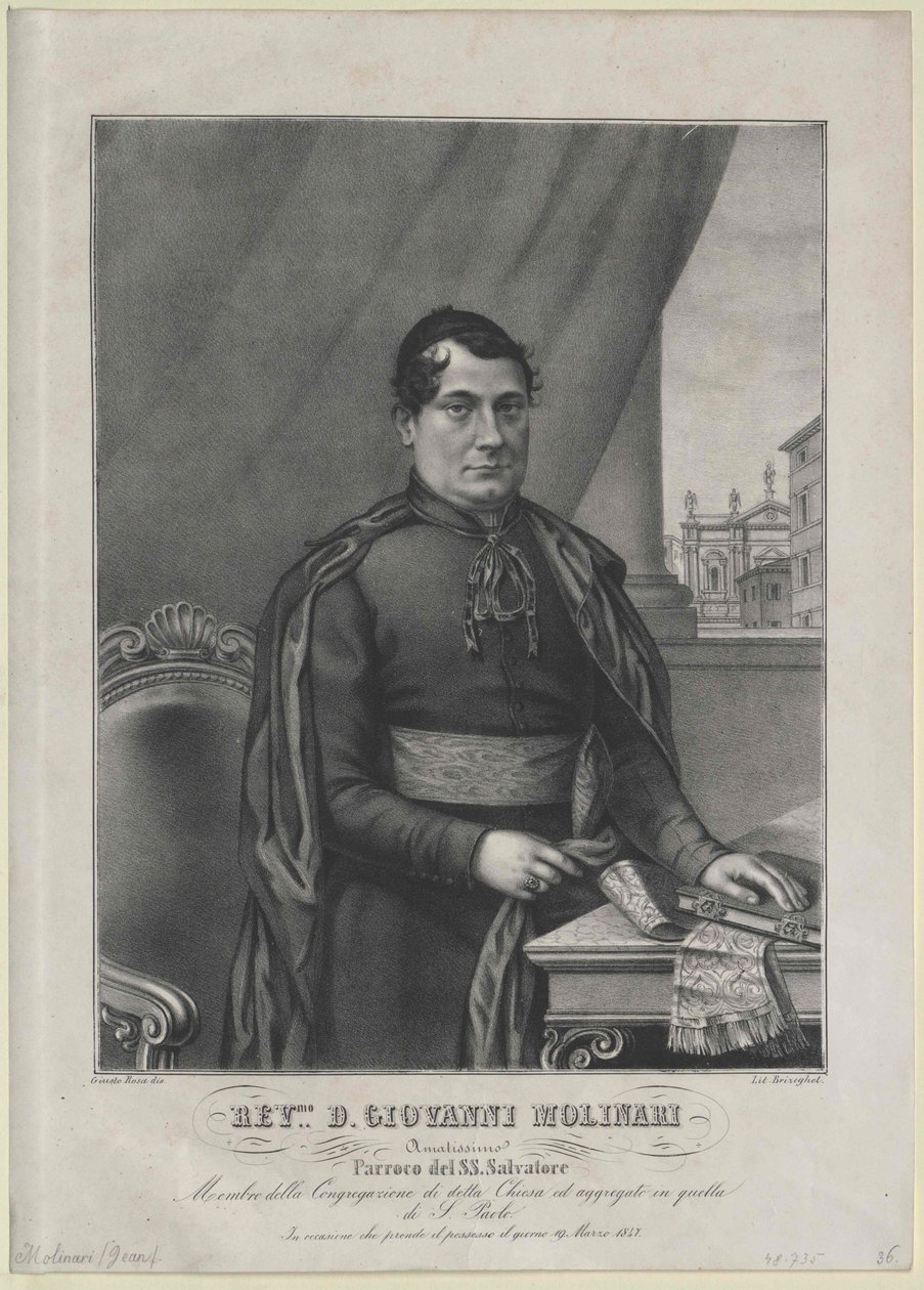 Giovanni Molinari autorstwa Artist Unknown
