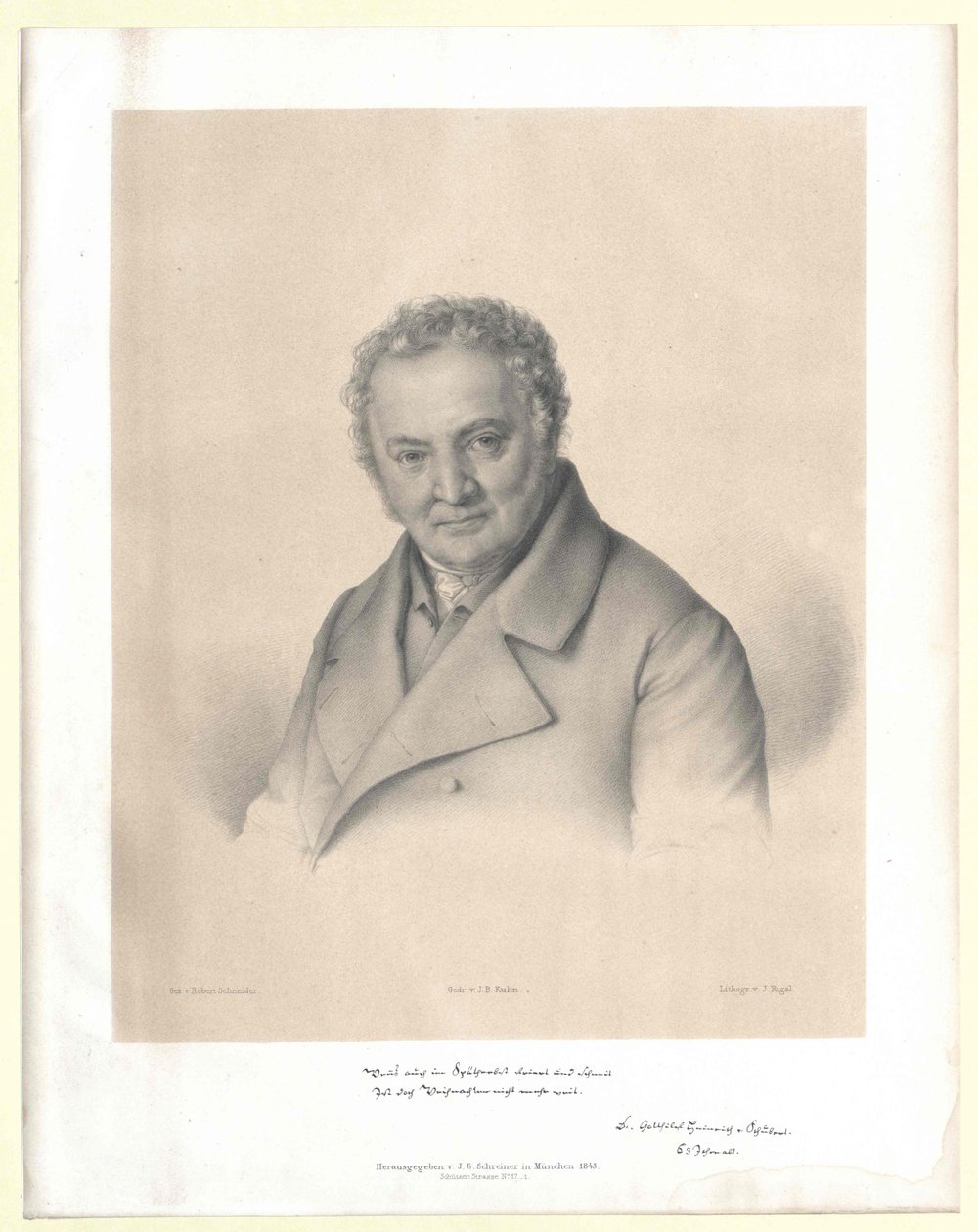Gotthilf Heinrich von Schubert (druk) autorstwa Artist Unknown