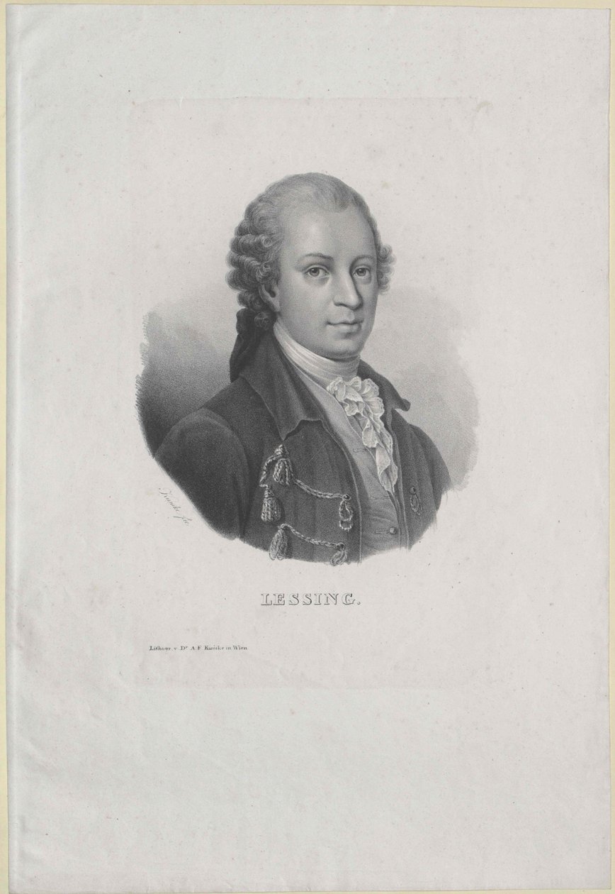 Gotthold Ephraim Lessing autorstwa Artist Unknown
