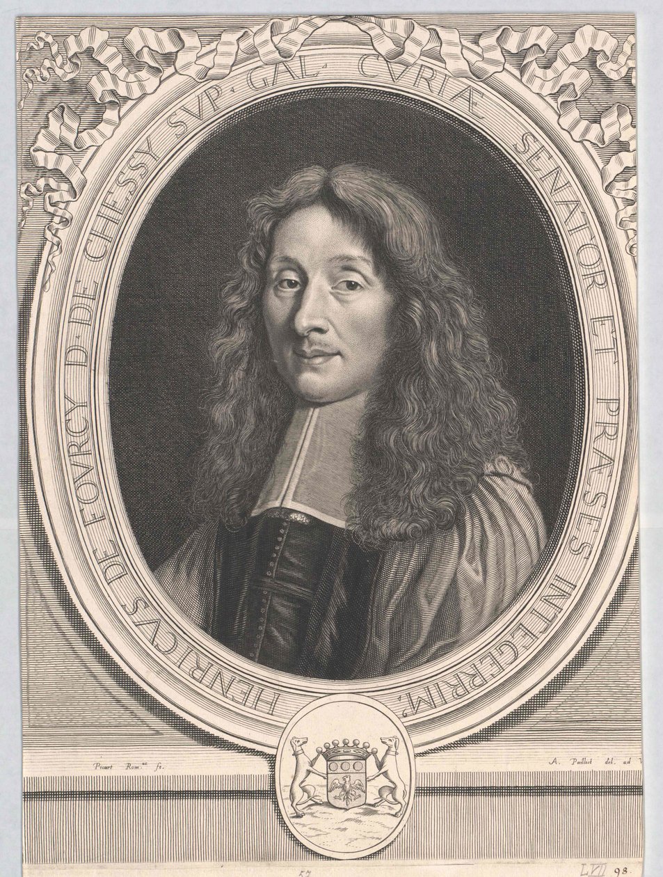 Henri II Fourcy (druk) autorstwa Artist Unknown