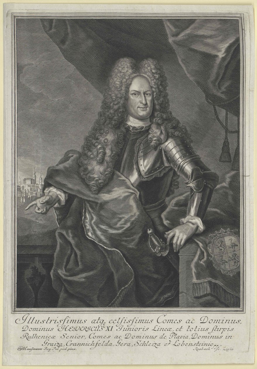 Henry hrabia Reuss do Schleiz autorstwa Artist Unknown