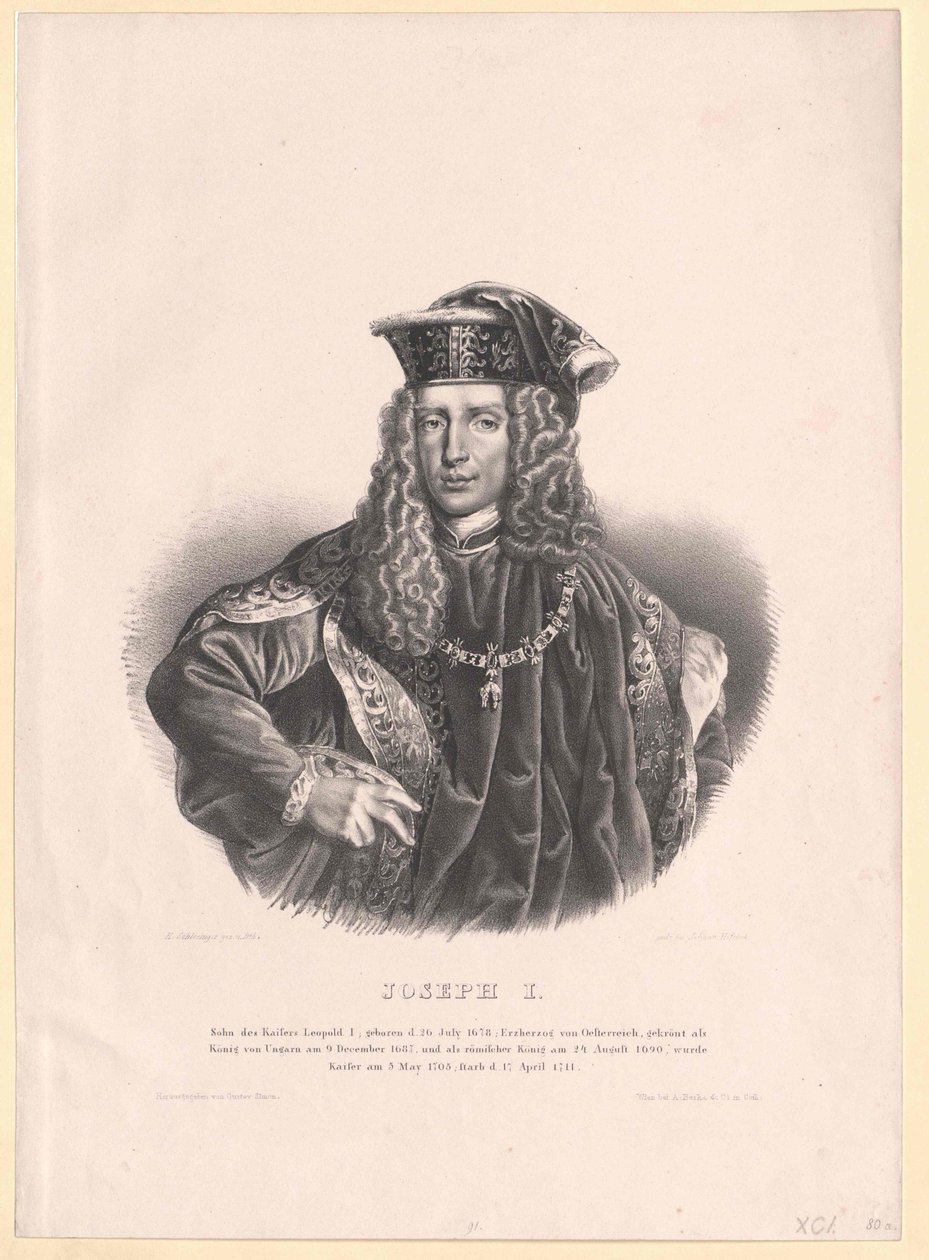 Święty Cesarz Rzymski Józef I autorstwa Artist Unknown