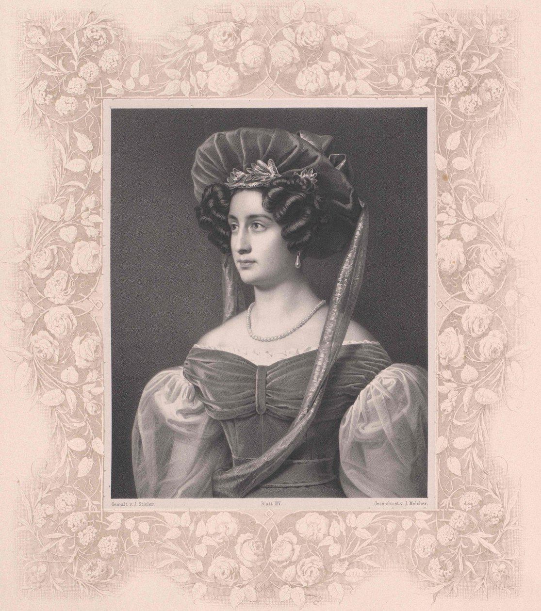 Izabela hrabina Tauffkirchen (druk) autorstwa Artist Unknown
