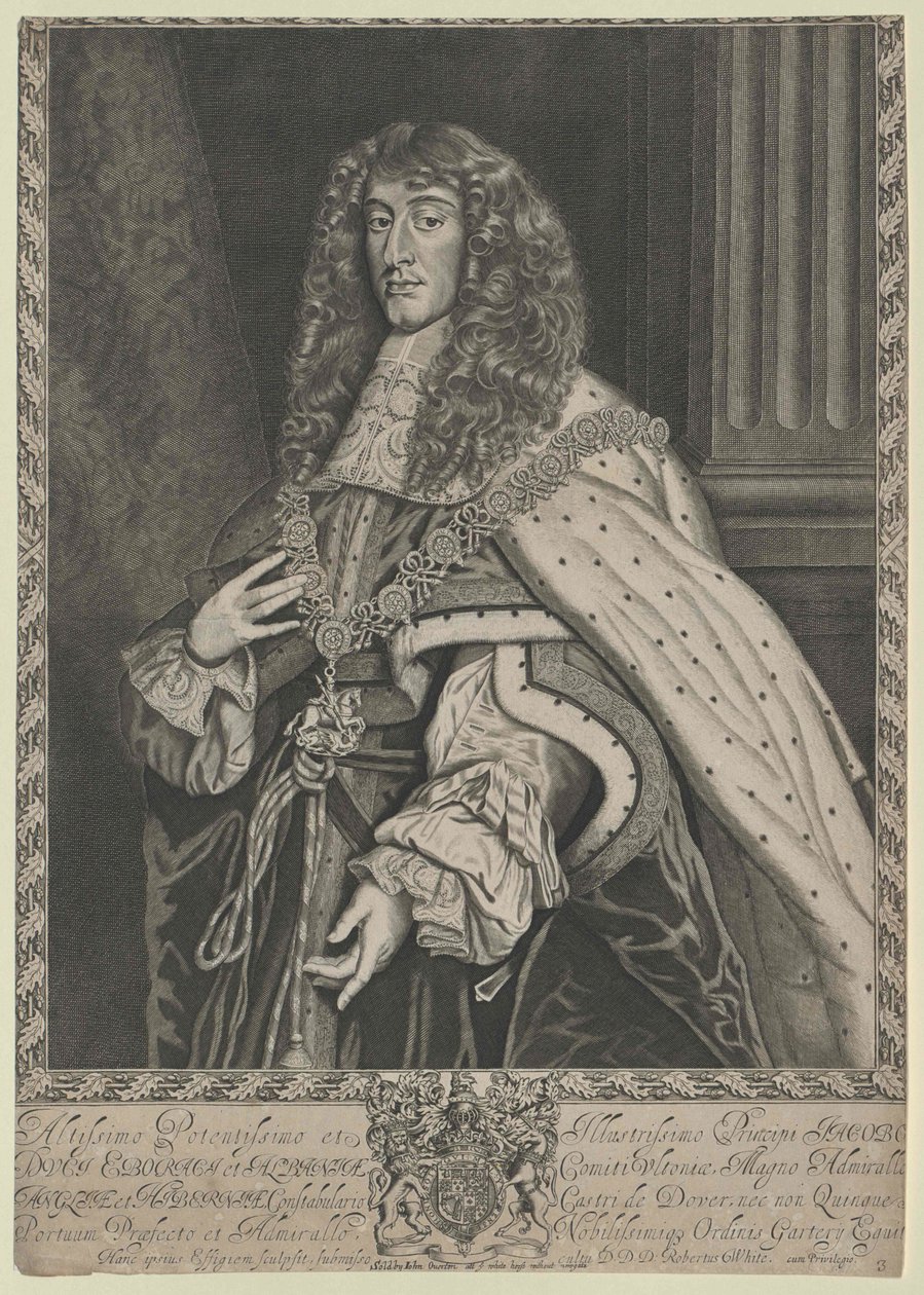 Jakob II król Anglii, autorstwa Artist Unknown