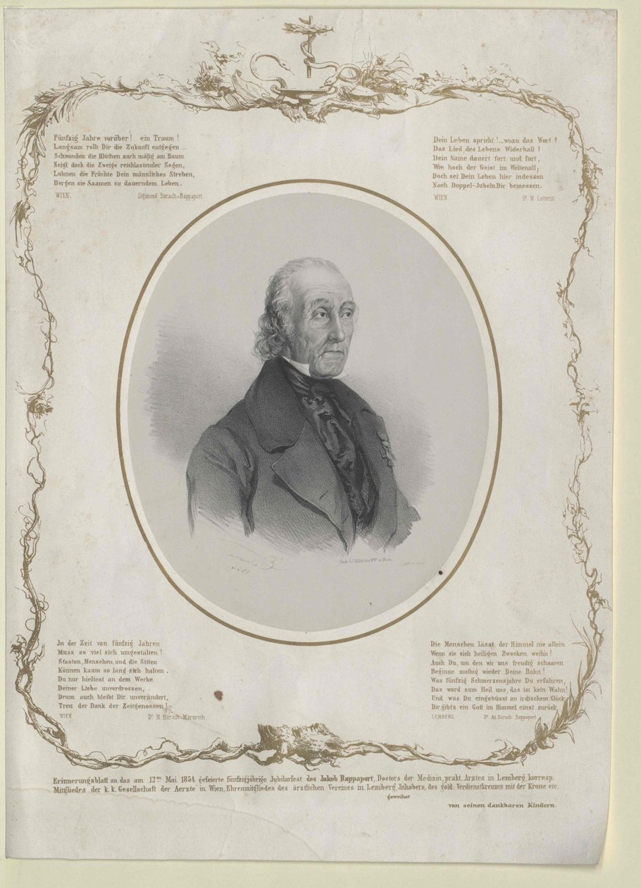 Jakob Rappaport (druk) autorstwa Artist Unknown