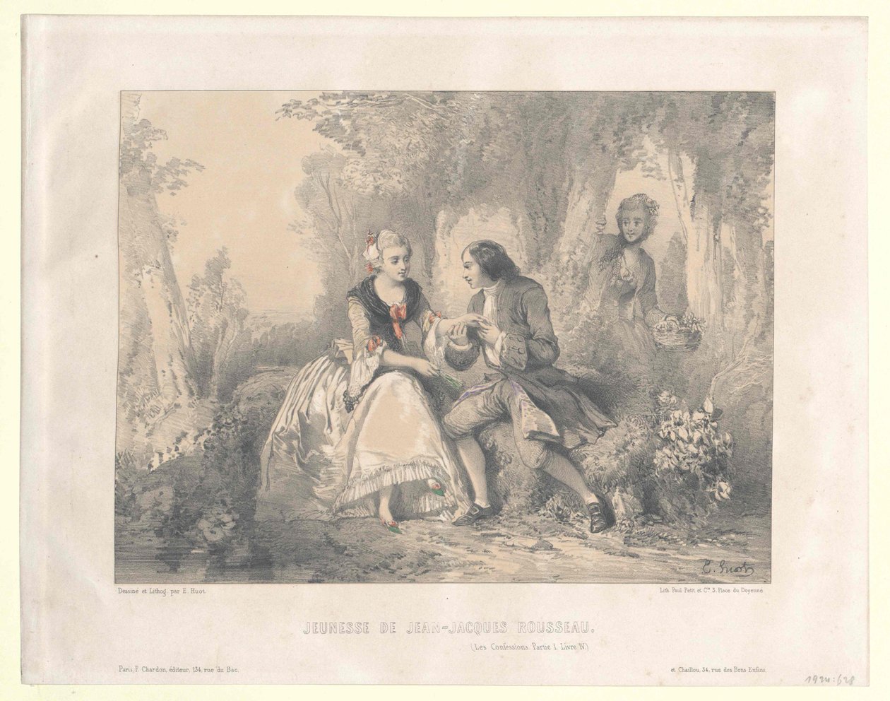 Jean Jacques Rousseau autorstwa Artist Unknown