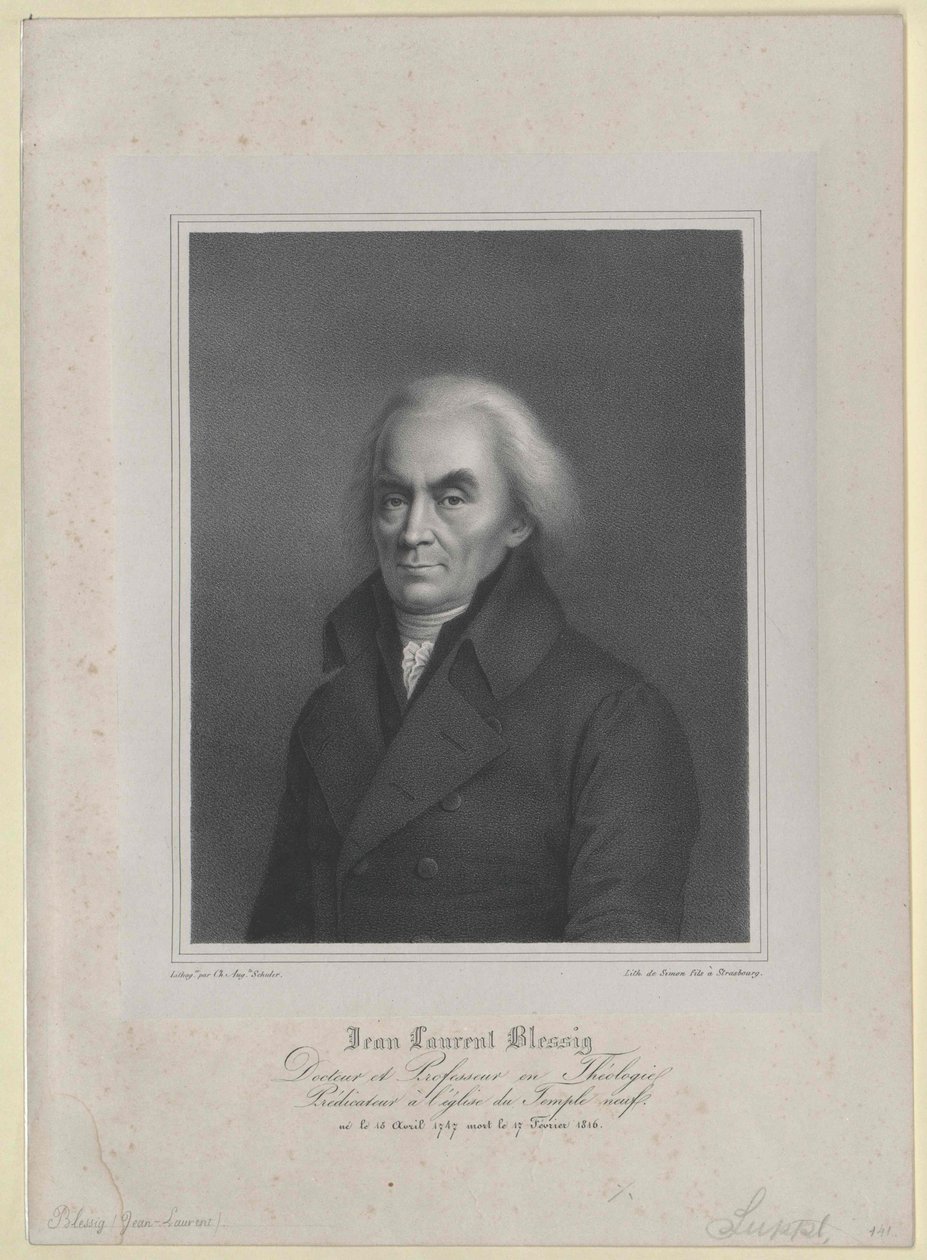 Jean Laurent Blessig autorstwa Artist Unknown