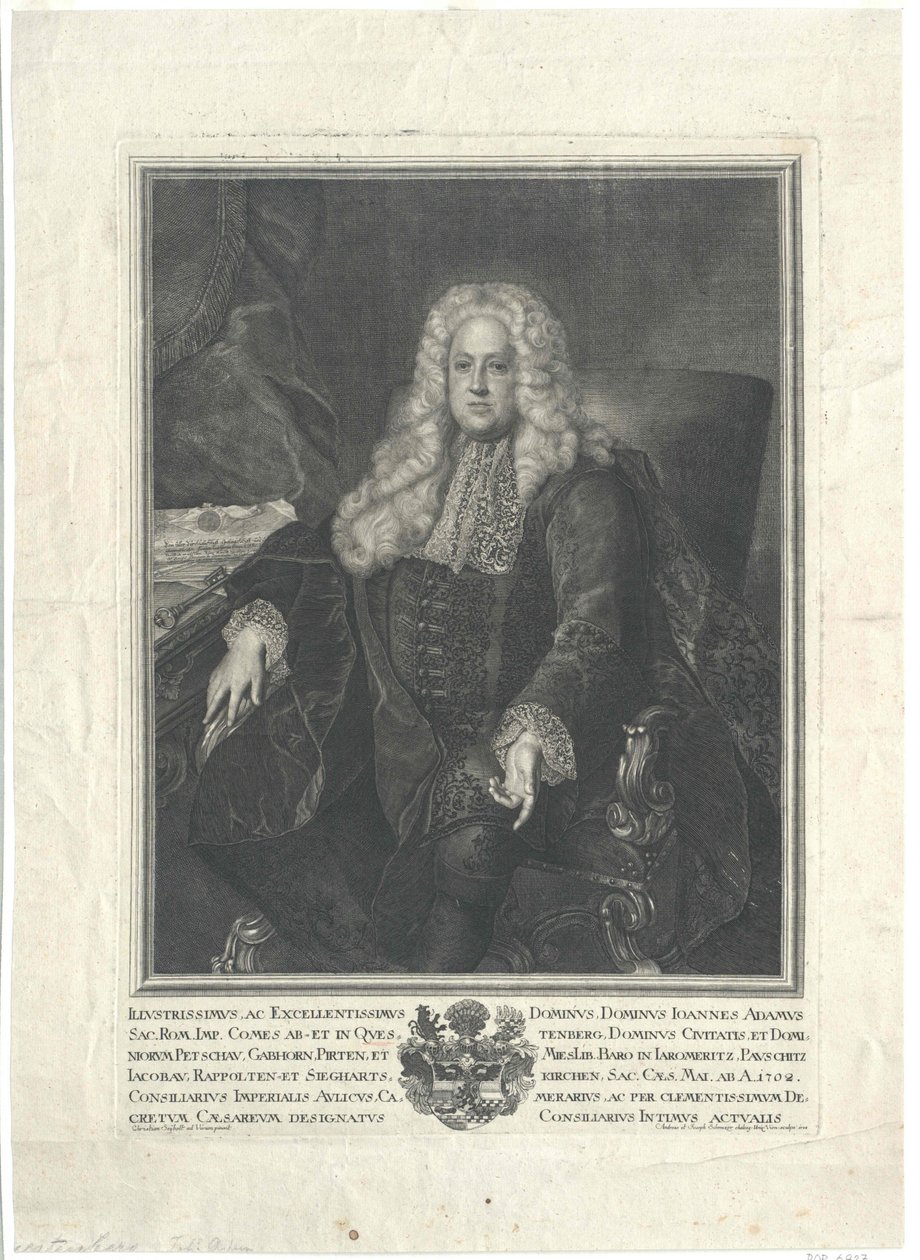 Johann Adam hrabia von Questenberg autorstwa Artist Unknown