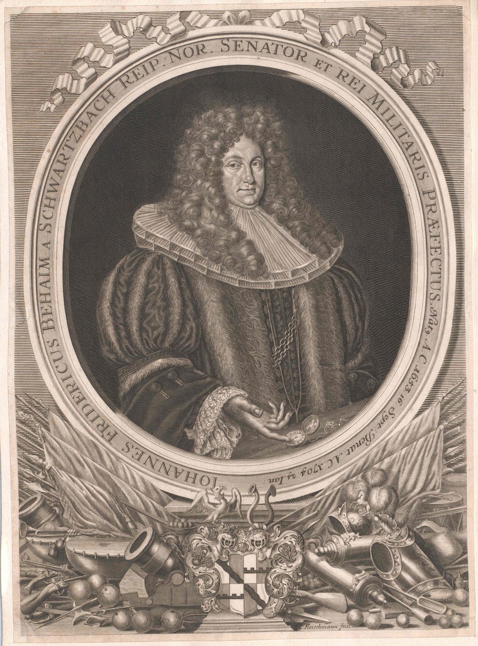 Johann Frederick Behaim von Schwarzbach autorstwa Artist Unknown