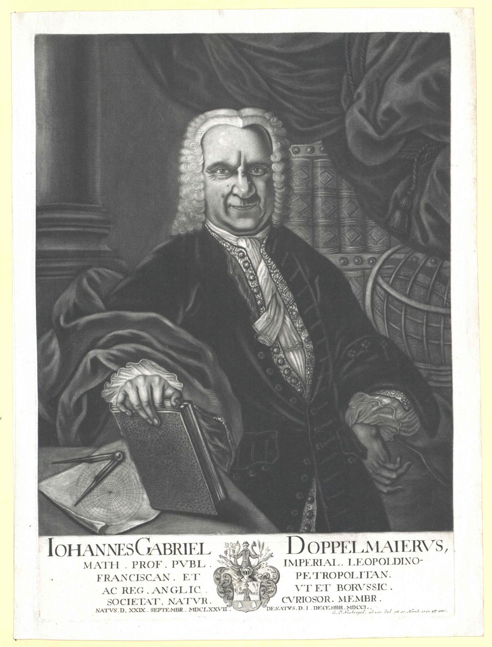 Johann Gabriel Doppelmayr autorstwa Artist Unknown
