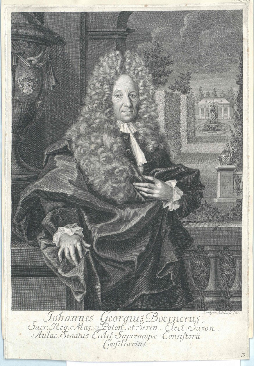 Johann Georg Boerner autorstwa Artist Unknown